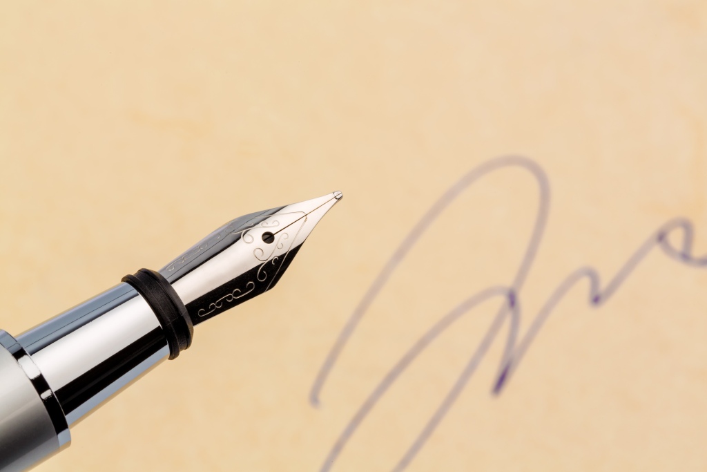 Pen met handtekening